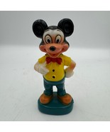 Vintage Walt Disney Mickey Mouse Figure 1960s Hard Plastic Toy Made in H... - $934.01 MXN