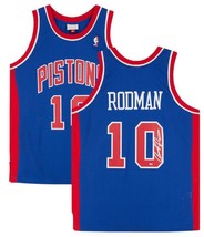 Dennis Rodman Autographed Detroit Pistons Blue Mitchell & Ness Jersey Fanatics - $323.10