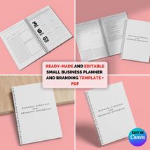 Editable and ready-made business planner and branding workbook - Canva t... - £6.28 GBP