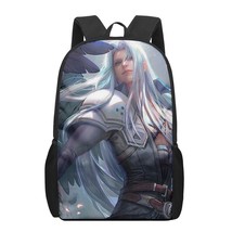 Final Fantasy Sephiroth 2021 School Bags Fashion Print Backpa For Teenage Boys G - £63.91 GBP