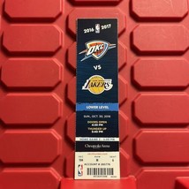 OKC Thunder Vs Los Angeles Lakers NBA Ticket Westbrook 39th Triple Double 2016 - $179.99