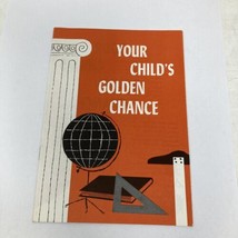 Your childs golden chance 1957 GM Staff Brochure booklet pamphlet 50s Vintage - £14.93 GBP