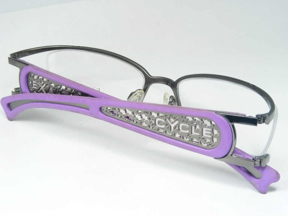 Exalt Cycle EXTITTI 3 GUNMETAL UNIQUE EYEGLASSES GLASSES FRAME 51-18-135mm Italy Item image 5