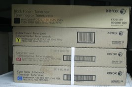 Xerox Toner CKMY 006R01509 006R01510 006R01511 006R01512 WC 7525 7530 7830 7970 - $199.95