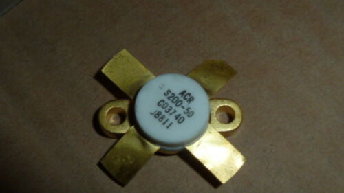 NEW 1PC ACR S200-50 IC RF Power Transistor 200 Watts 50 Volts 1.5 - 30 M... - $59.00