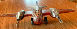 Vintage WWII Art Deco Cast Iron Twin Propellers Model Bomber [e-10] xB - €17,17 EUR