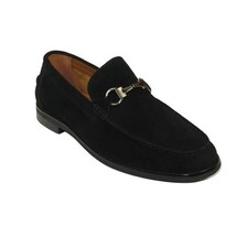 Men's Shoes STEVE MADDEN Soft Leather Upper Slip on Alfio Black Suede image 12