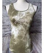 Athleta Green Tie Die Marble Graphic Tank Top Athletic Workout Women’s S... - $12.96