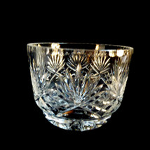 Mid century Cut clear crystal glass bowl serving dish - $44.55