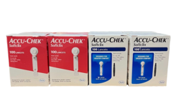 ACCU-CHEK Softclix 100 Lancets x 8 boxes Total 800 Sealed Boxes Exp. 2026 - $50.05