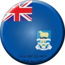 Falkland Islands Country Novelty Circle Coaster Set of 4 - £15.76 GBP