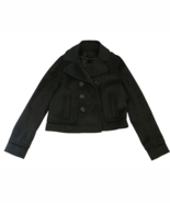 BCBG Maxazaria Charcoal Peacoat Double Breasted Blazer Wool Coat Size S - $24.49
