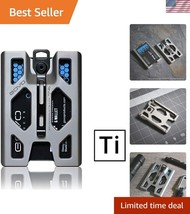 Durable Titanium Card Holder with Premium Clip - Water &amp; Sweat Resistant... - $89.99