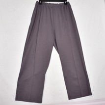 Sara Morgan Pants Women&#39;s Dark Gray Pull On Elastic Waist Polyester Size 22 - £9.74 GBP