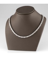 Argento Zirconi Tennis Collana Alternando 40.6cm - $498.68