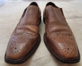 Genuine Giorgio Brutini Brown Leather Dress Shoes Size 9.5M 248404 - £7.78 GBP