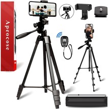 Apeocose 55&quot; Phone Tripod Stand, 360° Rotating Mount, Lightweight, And V... - $39.95