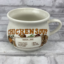 Chicken Soup Recipe Vintage Ceramic Mug Cup Soup Bowl Read Description - £8.76 GBP