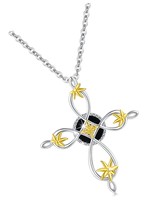 Angel Wings Cross Necklace/Sword Dagger Necklace925 - £95.11 GBP