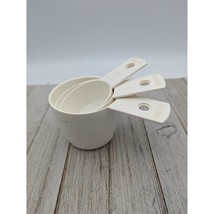 Vintage Pyrex Accessories 3 Piece Nesting Hanging Measuring Cups White - £7.95 GBP