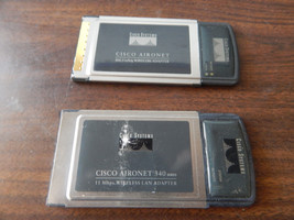 Lot of 2 Cisco Wireless Network PCMCIA Cards - £6.16 GBP