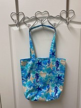 Handmade by PZQUILTS  Reversible Large Tote Bag with Seahorses &amp; Seashells - $18.95