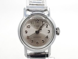 Timex Silver Tone St. Steel Womens Vintage Mechanical Watch Running 22mm - $24.99