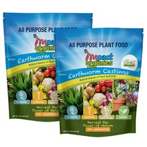 Worm Earthworm Castings Casts Worms Poop Fertilizer Organic For Plants 2PK 20LBS - £34.51 GBP