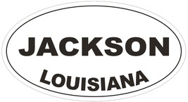 Jackson Louisiana Oval Bumper Sticker or Helmet Sticker D3946 - $1.39+