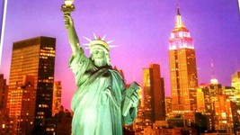 Jigsaw Puzzle STATUE OF LIBERTY AND NYC 300 Pcs 18.25&quot; x 11&quot; Puzzlebug -... - $2.37