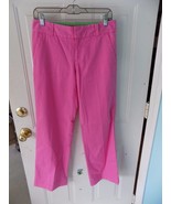 LILLY PULITZER Hot Pink Flat Front Cotton Dress Pants PALM BEACH SIZE 2 EUC - $74.88 CAD