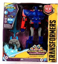 Hasbro Transformers Bumblebee Cyberverse Adventures Battle Call Optimus ... - £45.39 GBP