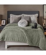 ARIA EMBOSSED BLANKET WITH SHERPA VERY SOFTY THICK AND WARM QUEEN XL SIZE - $133.64