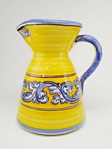 Ceramic Pitcher Vintage Spain Hand Painted Espana Serving Pottery Home Decor 8"H - £31.65 GBP