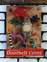 Painted, Colorful, Gecko, Lizard, Lighted Doorbell Cover, NIP, Front Door Decor - £15.63 GBP