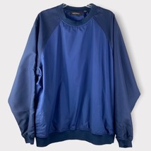Greg Norman Blue wind rain jacket w/ blue contrasting material Raglan Sleeves XL - £43.83 GBP