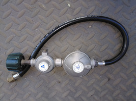 8RR34  DUAL REGULATOR FROM BBQ GRILL, 28&quot; LONG, VERY GOOD CONDITION - £14.52 GBP