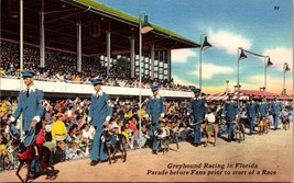 Greyhound Racing In Florida Parade Before Fans Prior To Start Of Race FL 1950’s - £14.38 GBP