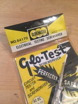 Vintage Globemaster Glo-Test electrical testing screwdriver in original package image 5