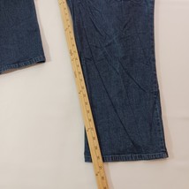 Just My Size Pull On Women's Elastic Waist Denim Blue Jeans 5X Tall (50×30.5) image 13