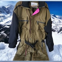 Obermeyer Ski Snow Suit Bib Thinsulate High Country Olive Vtg 90s Y2K Mens Large - £159.24 GBP