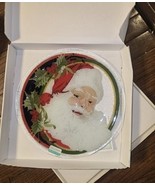 The Peggy Karr Winter  Santa Fused Glass 11 In. - $834.38 MXN