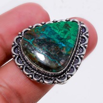 Sanora Chrysocolla Pear Shape Gemstone Handmade Fashion Ring Jewelry 9&quot; SA 525 - £3.98 GBP