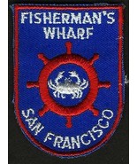 VINTAGE FISHERMAN&#39;S WHARF SAN FRANCISCO CA EMBROIDERED CLOTH SOUVENIR TR... - $151.36 MXN