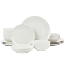 Elama Camellia 16 Piece Porcelain Double Bowl Dinnerware Set - $116.49