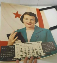 Original 1951 Timken Bearings Co Pin Up Girl Photo Calendar Page September - $33.96
