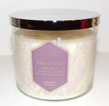 White Barn Bath &amp; Body Works Fresh Cut Lilacs Scented 3-WICK 14.5 Oz Candle - £23.08 GBP