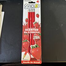Scentos Strawberry Scented HB #2 Pencils Pre-Sharpened - NEW IN PACKAGE - $7.43