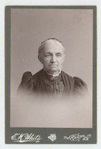 Antique c1880s Cabinet Card Stunning Portrait of Lovely Older Woman Keene, NH - £9.63 GBP