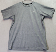 Nike T Shirt Mens Medium Gray Swim UPF 40+ Dri Fit Short Sleeve Crew Nec... - $20.21
